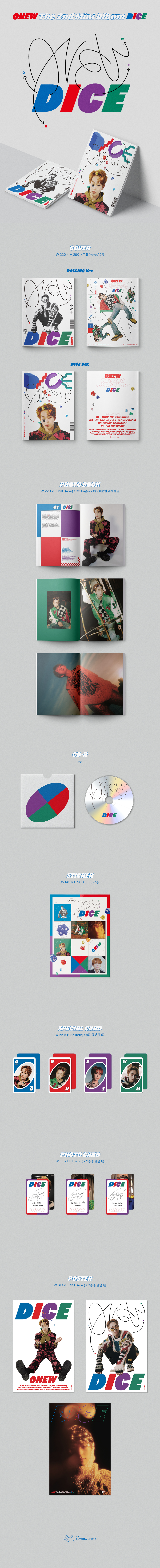 jp.ktown4u.com : ONEW -ミニアルバム 2集 [DICE] (Photo Book